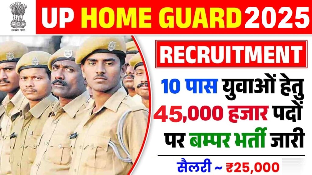 UP Police Home Guard Recruitment 2025