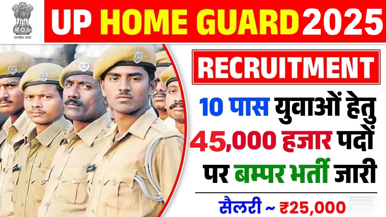 UP Police Home Guard Recruitment 2025